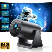 Wimius L1 Mini Projector 1080P Support 300 ANSI Android 11 Wifi Bluetooth Projector Auto Keystone Home Projector Portable