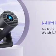 Wimius L1 Mini Projector 1080P Support 300 ANSI Android 11 Wifi Bluetooth Projector Auto Keystone Home Projector Portable